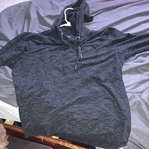 George Men's Heather Charcoal Hooded Shirt Jacket